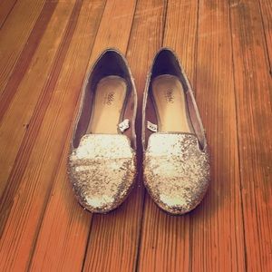 Gold Glitter Flats